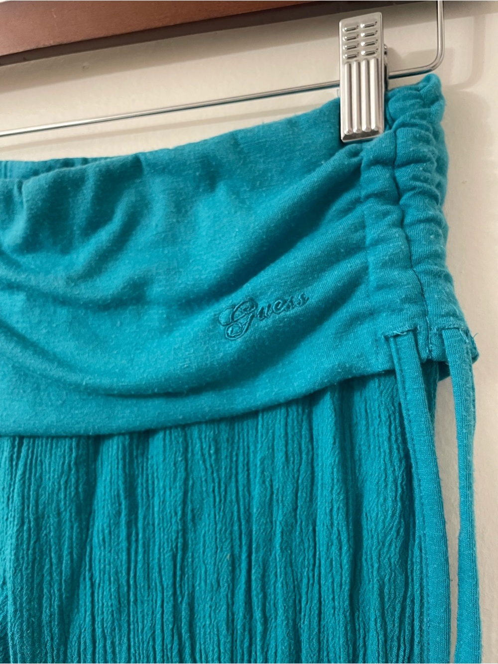 Vintage Y2K Turquoise Guess Foldover Flare
Pants